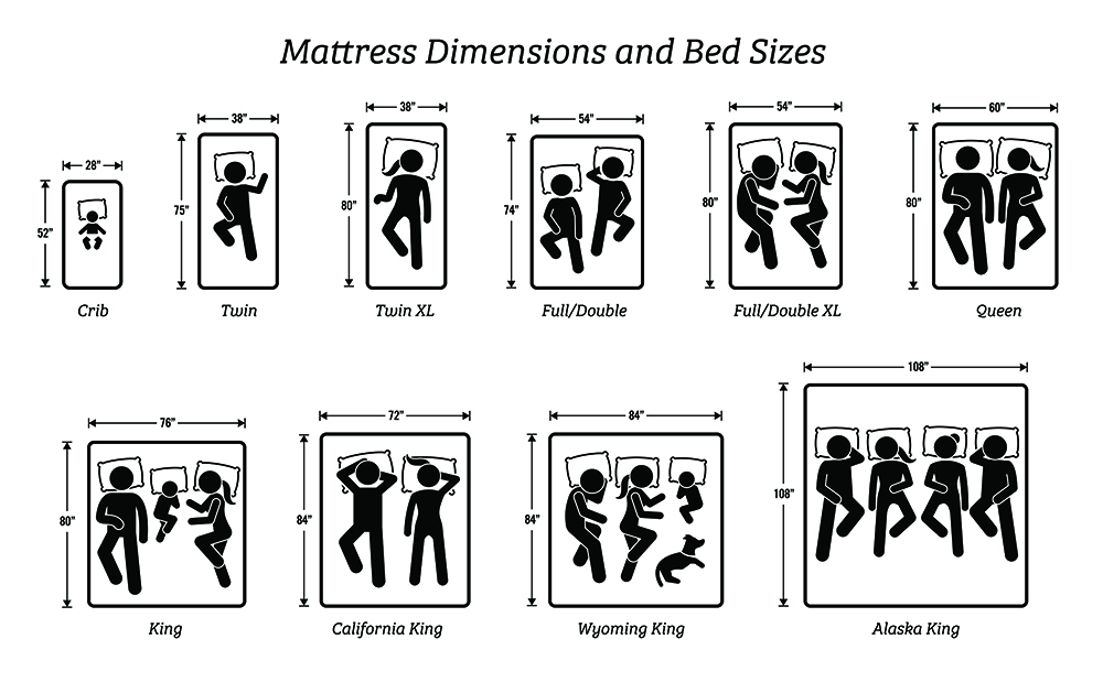 kids bed mattress size